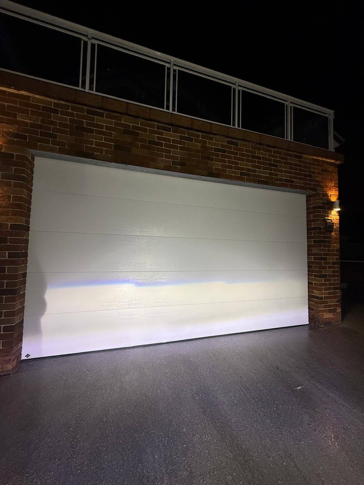 Sectional door at dusk, Eastern Suburbs Sydney