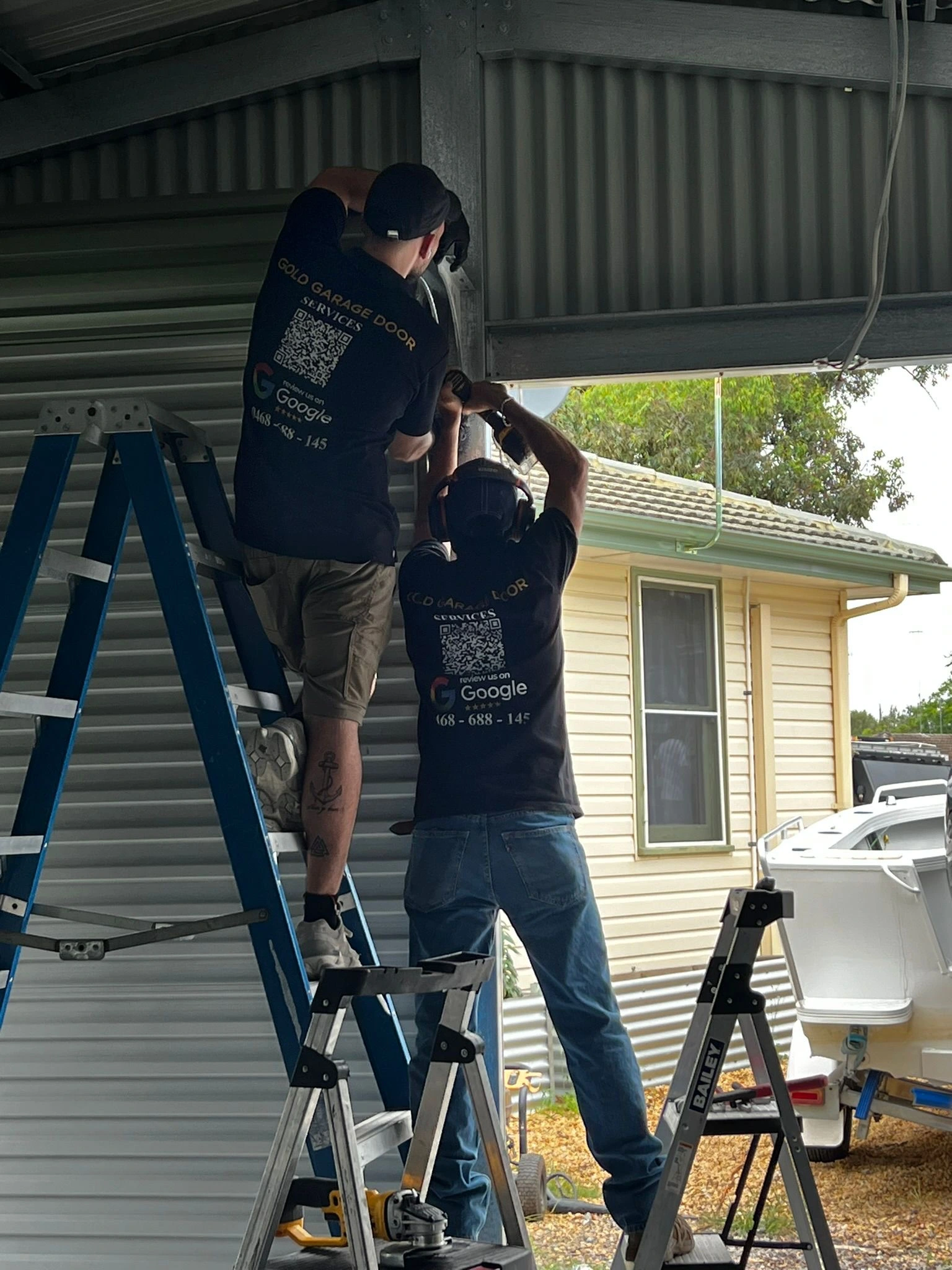 Replacement torsion springs on garage door